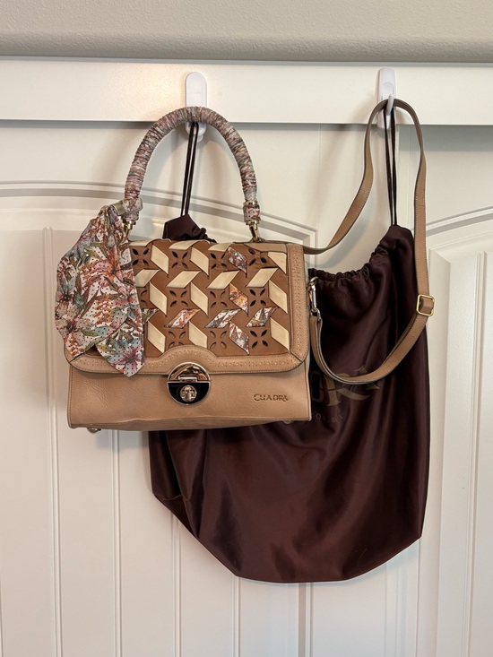 Cuadra Handbags - Cuadra leather tan crossbody handbag
